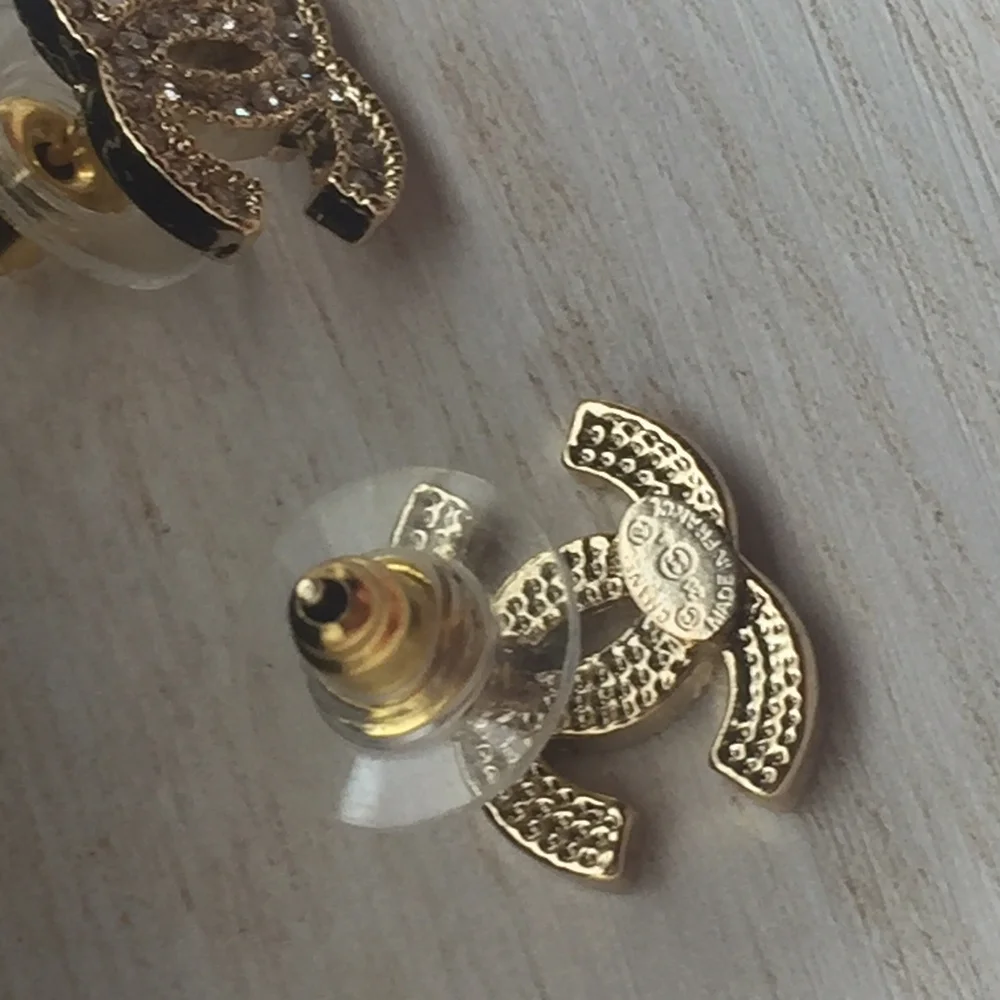 Chanel Gold and Silver Earrings - Picture 3 of 6